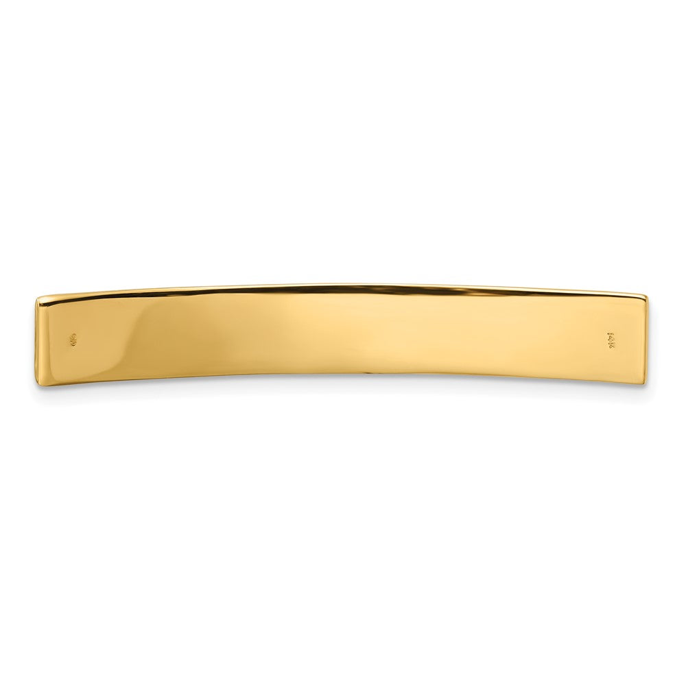 14K Gelbgold 46x7x1.25 Mm Id Platte