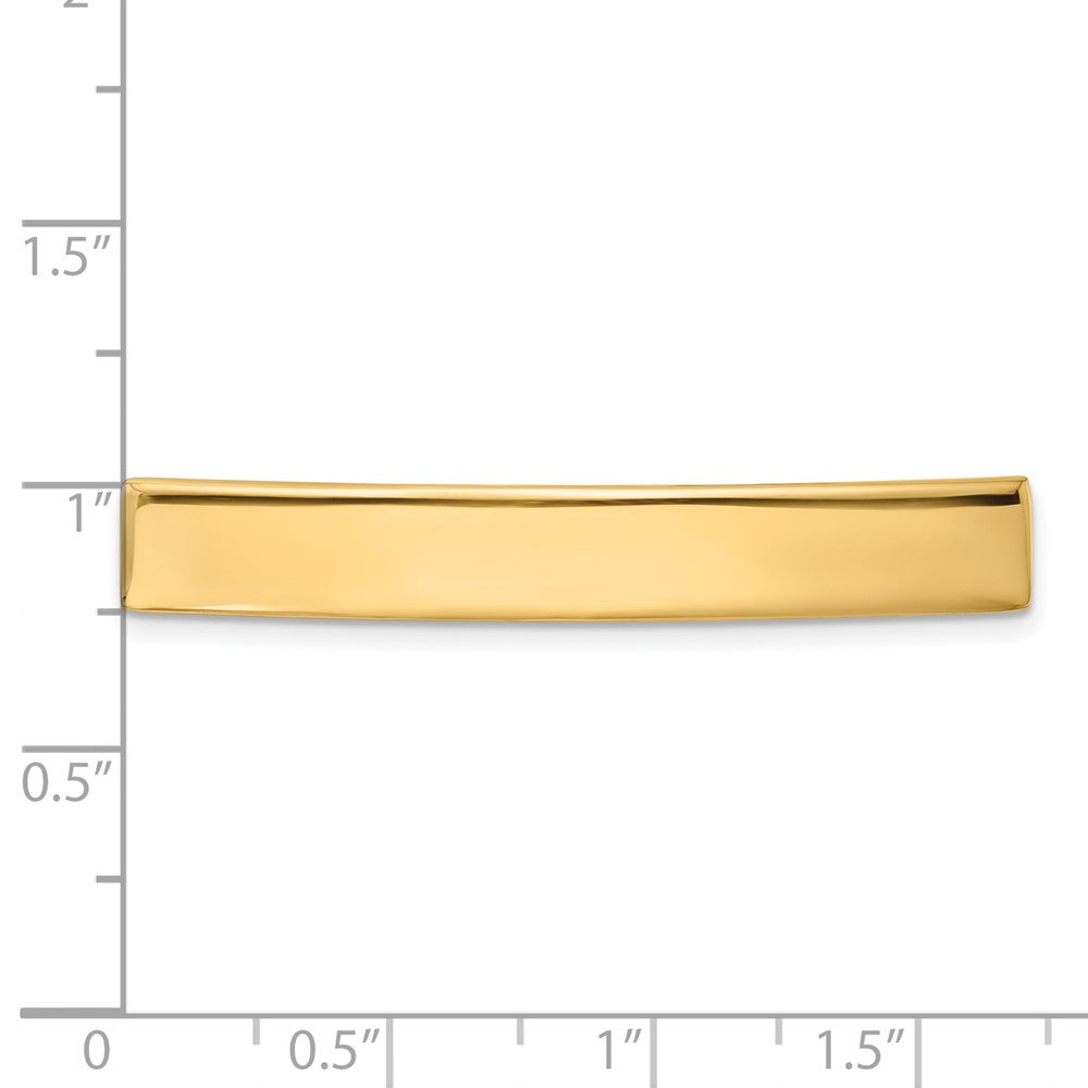 14K Gelbgold 46x7x1.25 Mm Id Platte