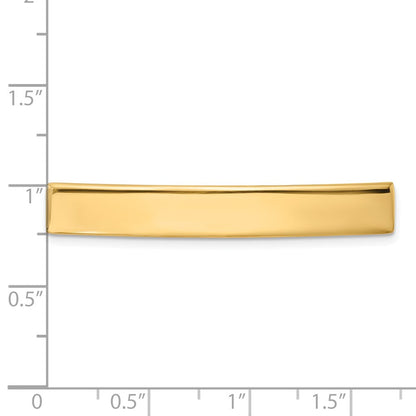 14K Gelbgold 46x7x1.25 Mm Id Platte
