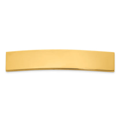 14K Gelbgold 47x8.5x1.25 Mm Id Platte