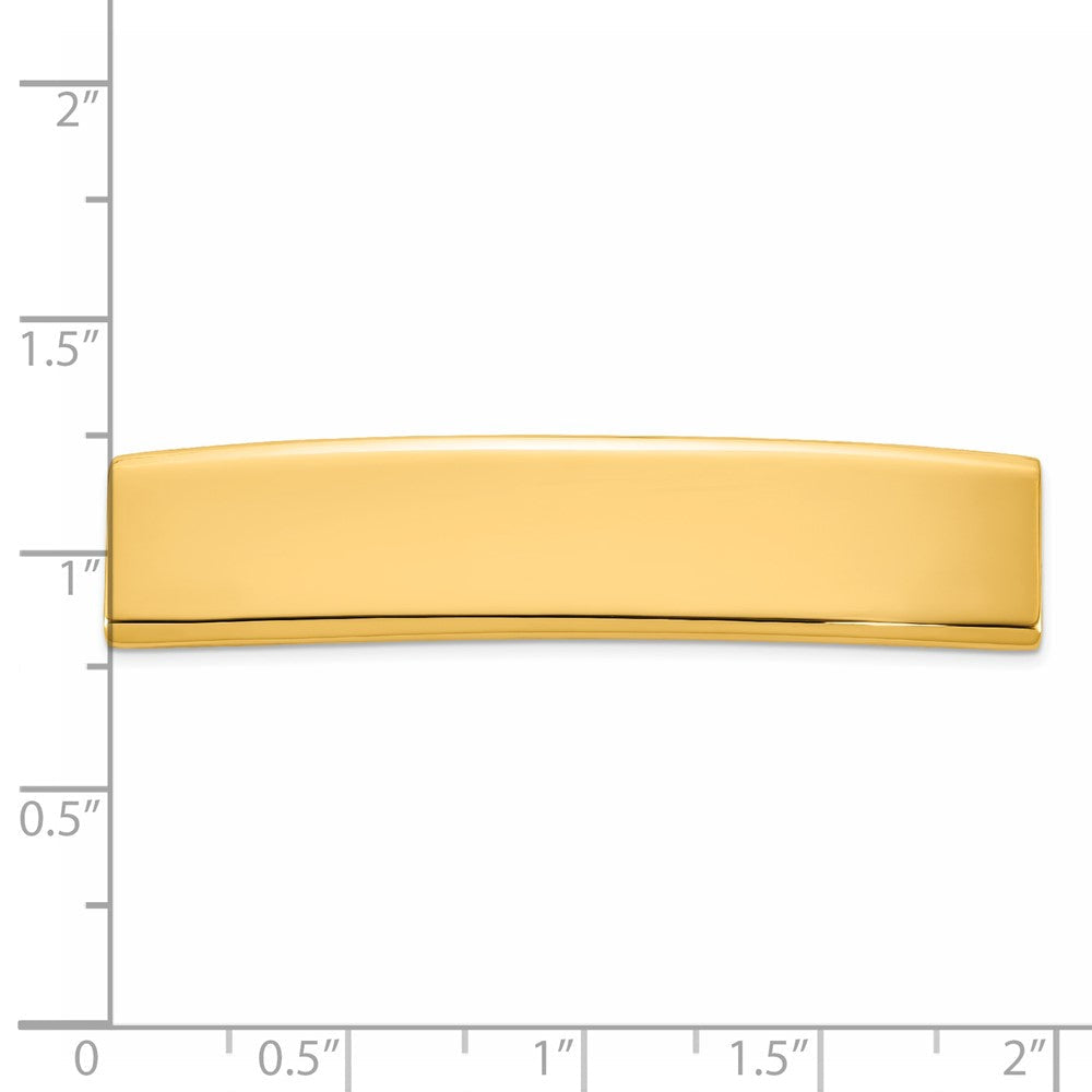 14K Gelbgold 48x10x1.75 Mm Id Platte