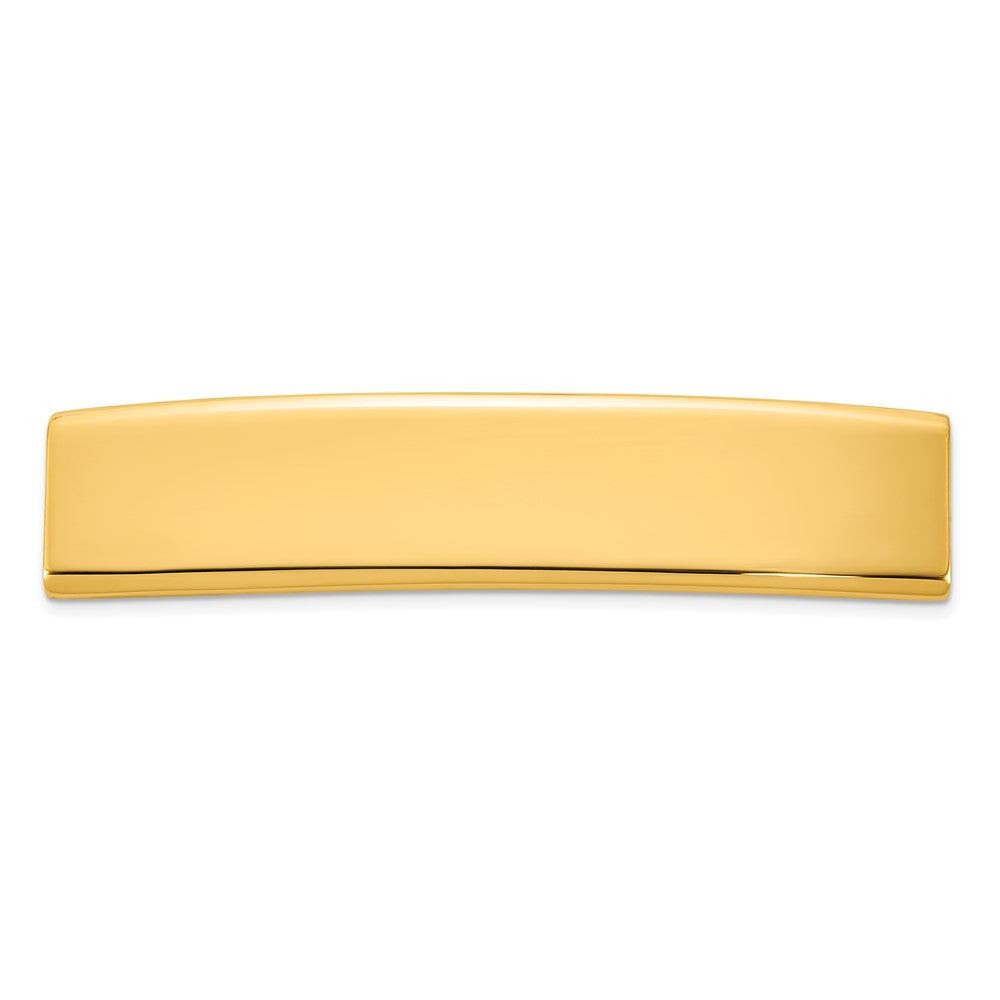 14K Gelbgold 48x10x1.75 Mm Id Platte