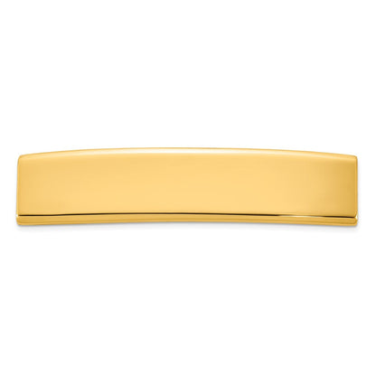 14K Gelbgold 48x10x1.75 Mm Id Platte