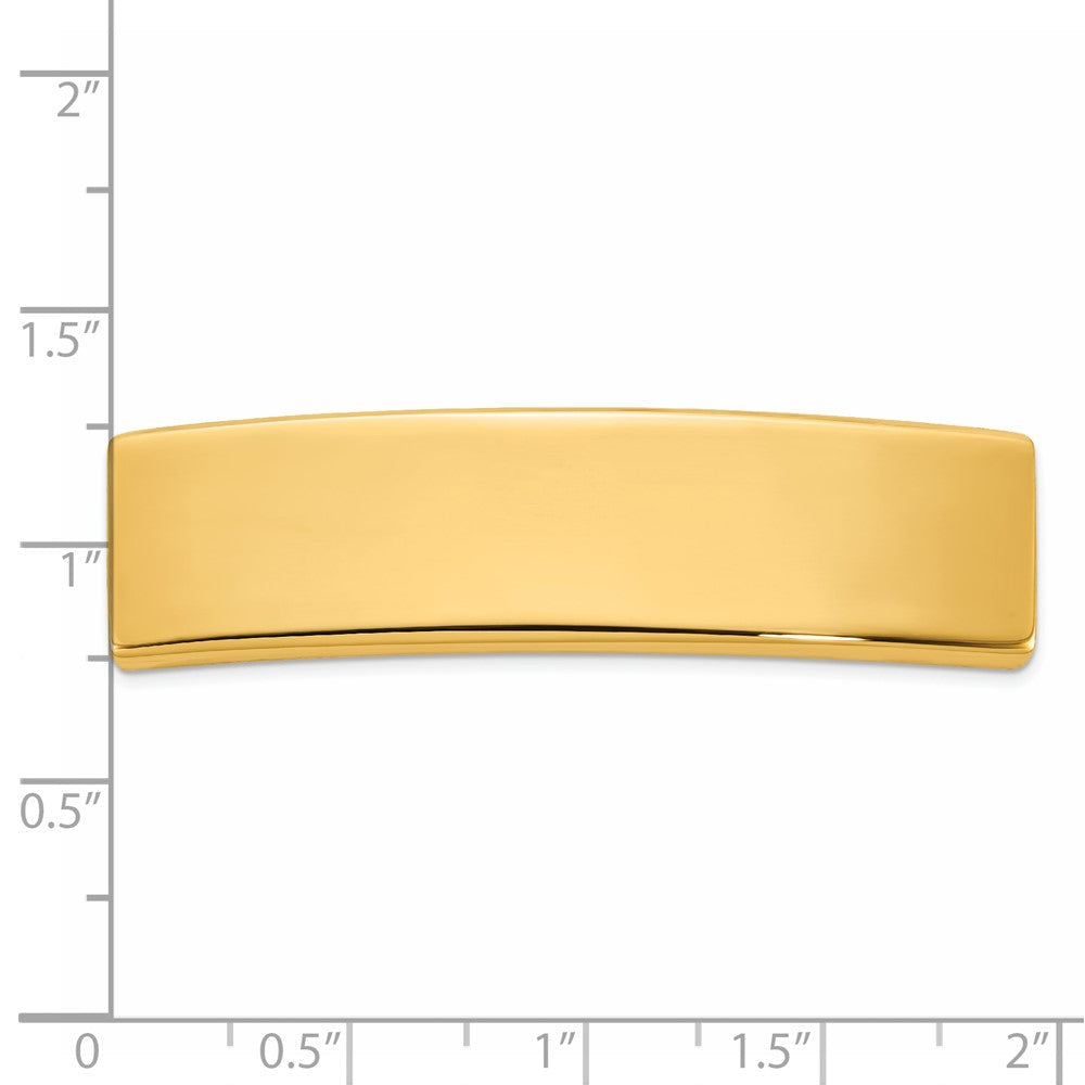 14K Gelbgold 48x12x1.75 Mm Id Platte