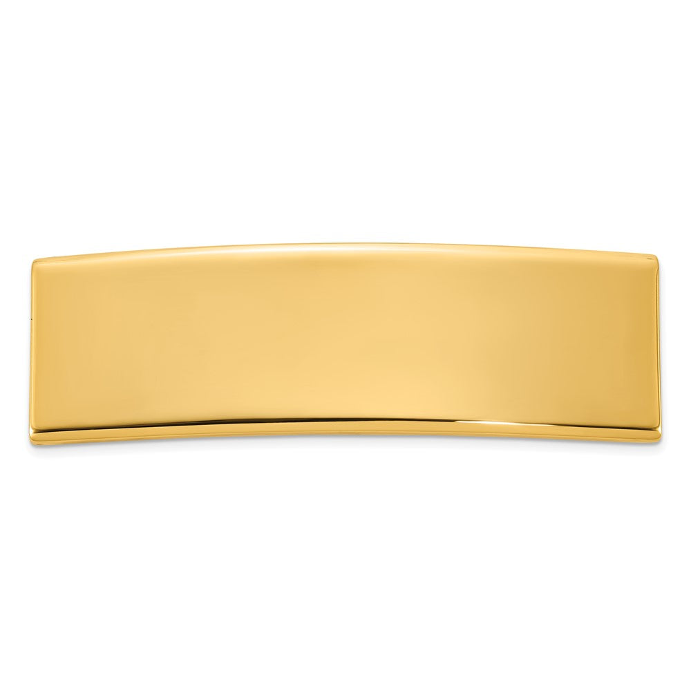 14K Gelbgold 48x14x2 Mm Id Platte