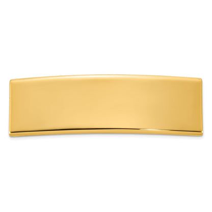 14K Gelbgold 48x14x2 Mm Id Platte
