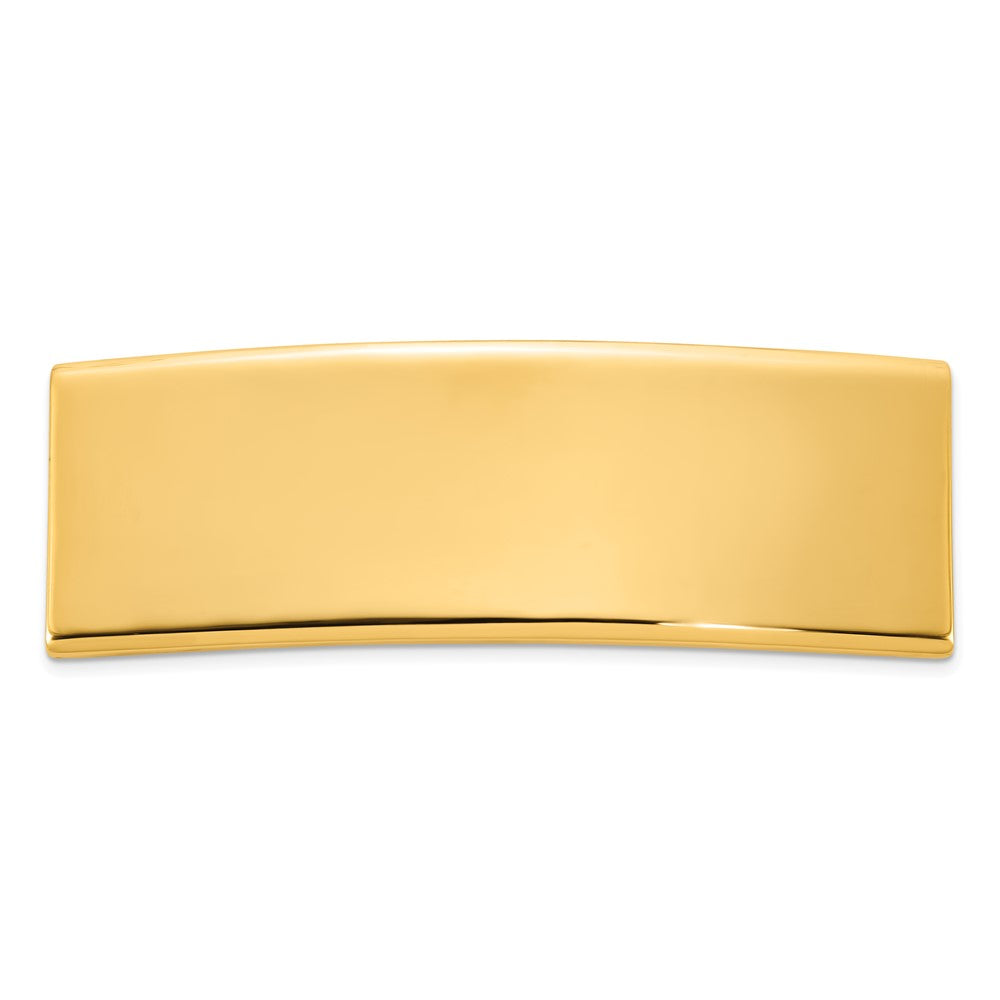 14K Gelbgold 48x15.5x2 Mm Id Platte
