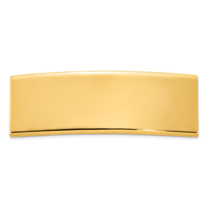 14K Gelbgold 48x15.5x2 Mm Id Platte