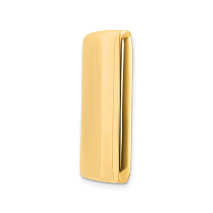 14K Gelbgold 48 X 18.3 2.25mm Id Platte