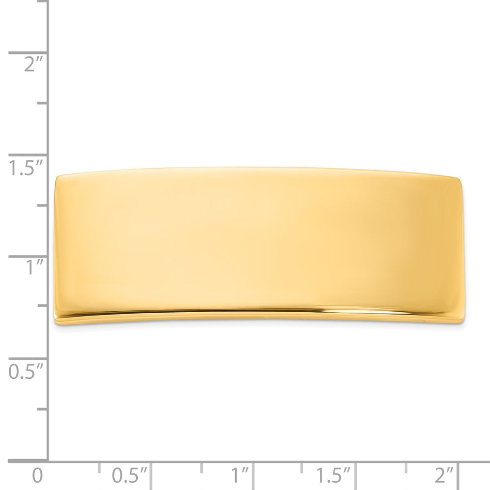 14K Gelbgold 48 X 18.3 2.25mm Id Platte
