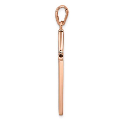 14K Roségold Kreuzanhänger
