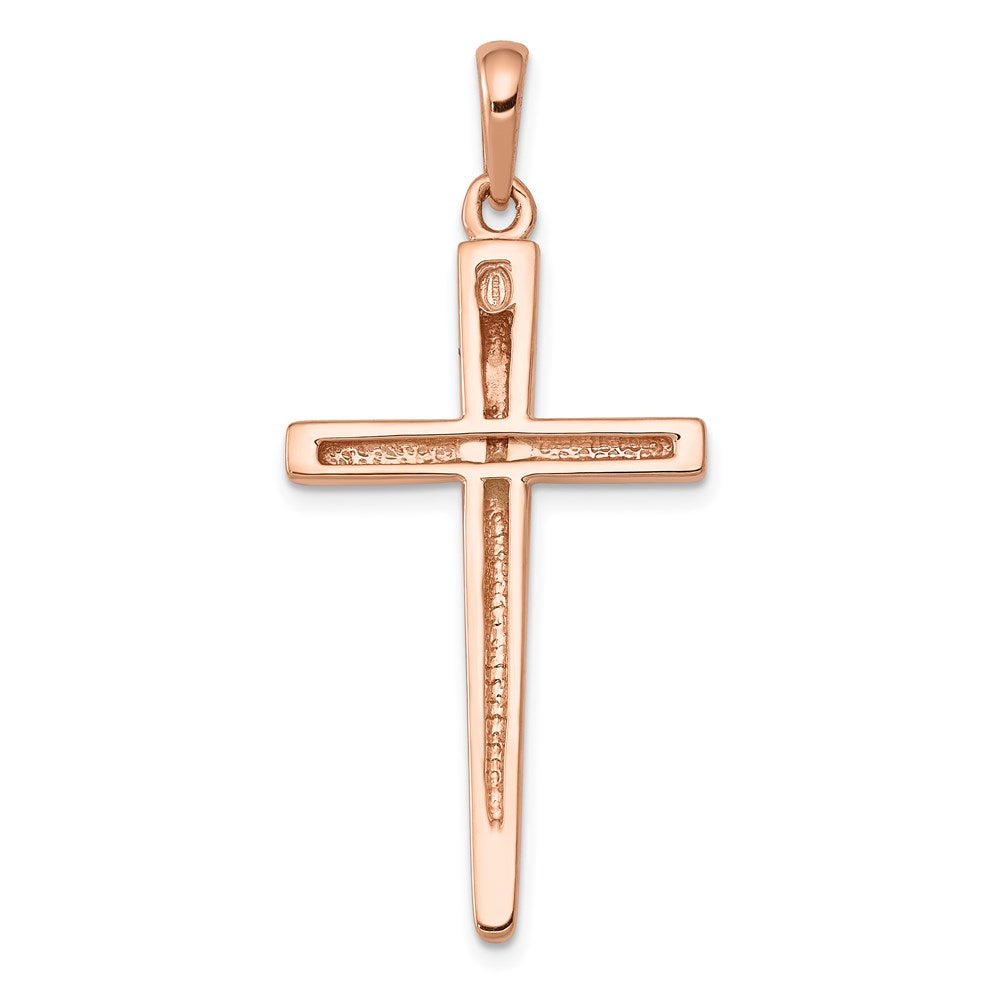 14K Roségold Kreuzanhänger