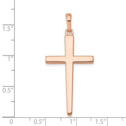 14K Roségold Kreuzanhänger