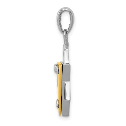 14K Bicolor Gold Davidstern-Anhänger