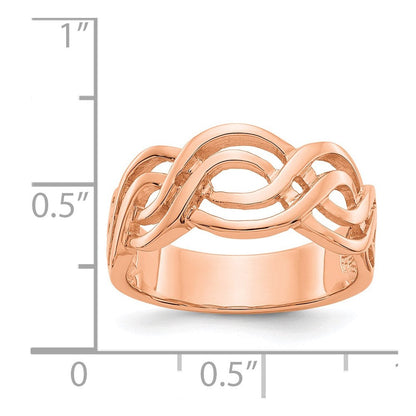 14K Roségold Infinity-Ring