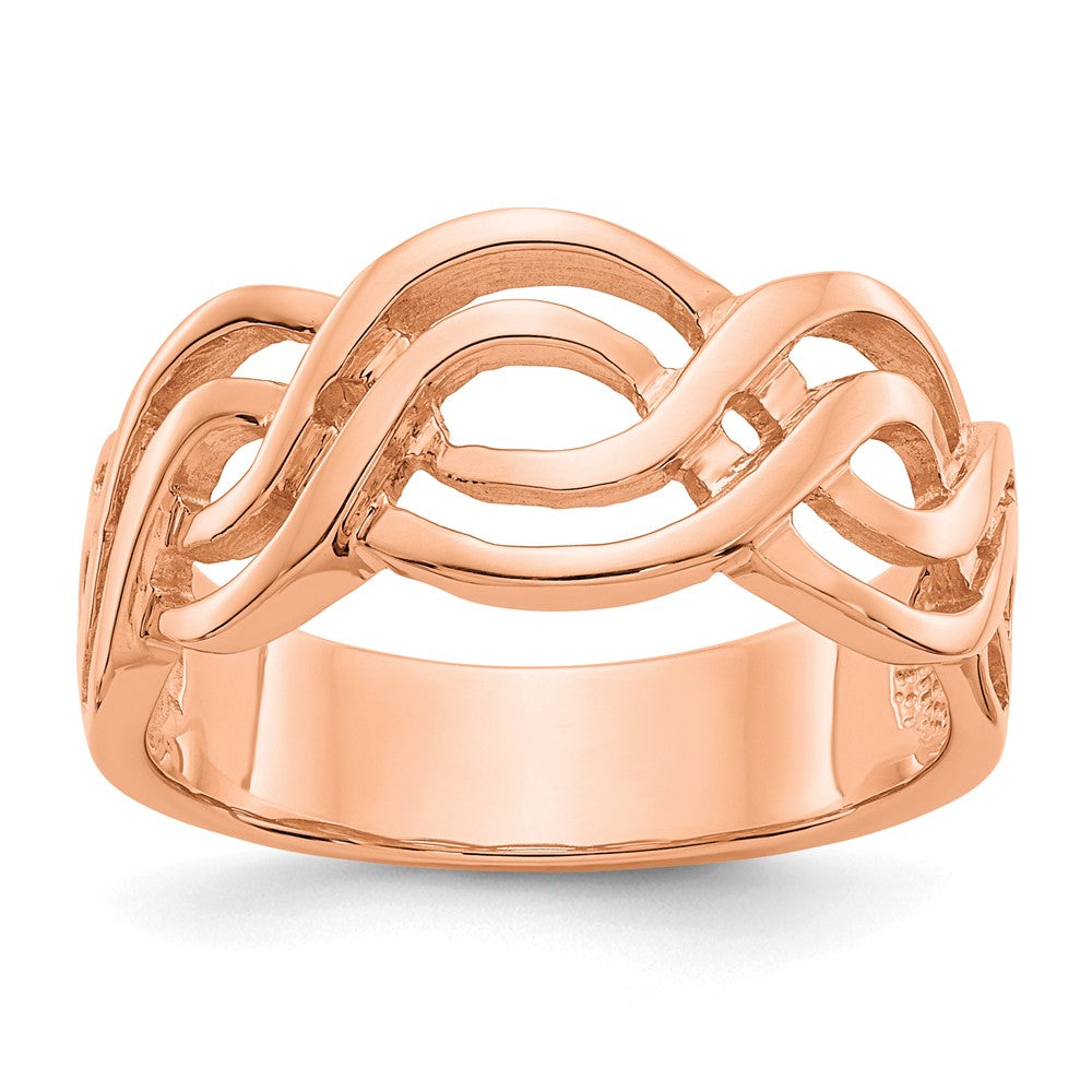 14K Roségold Infinity-Ring