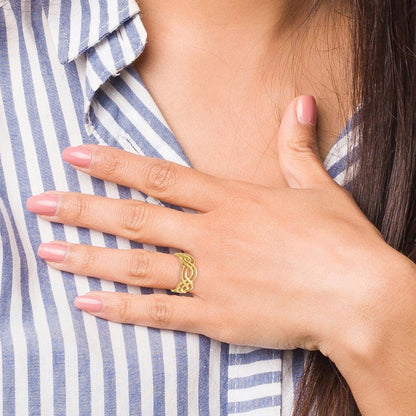 14K Gelbgold Infinity-Ring