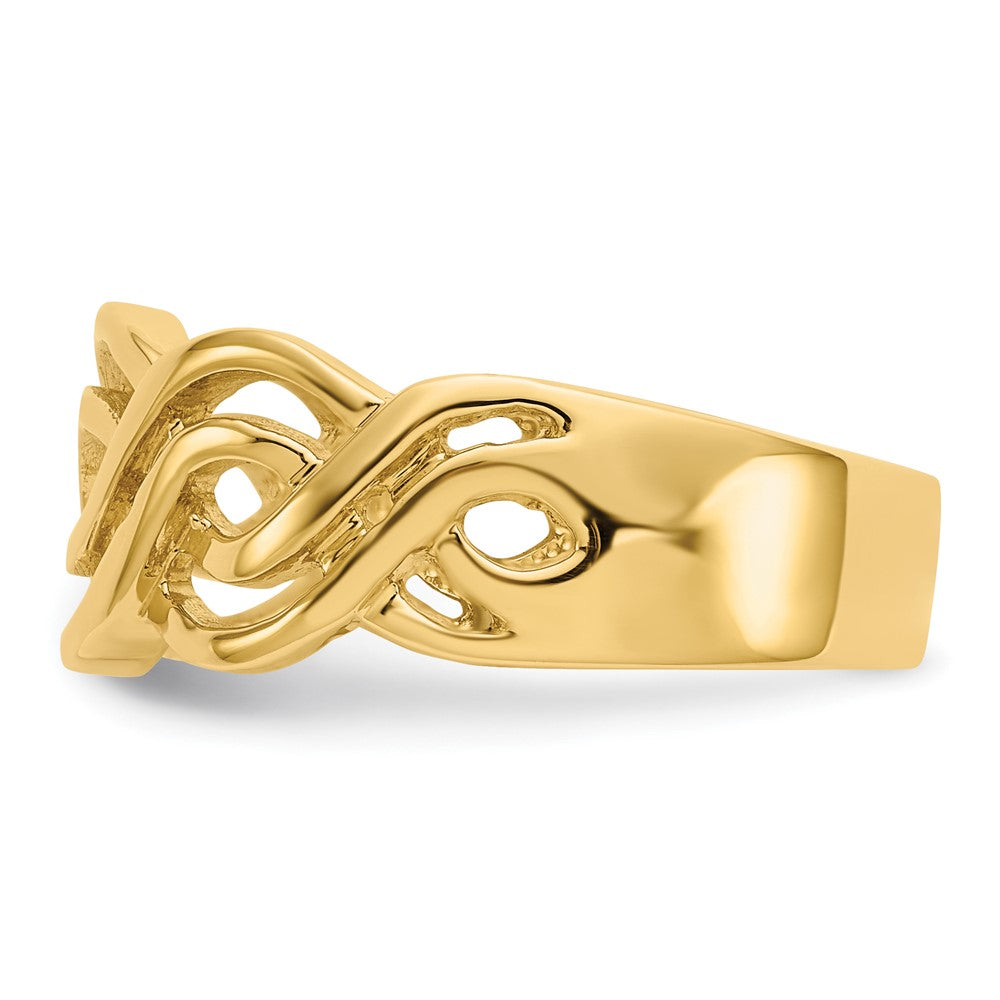 14K Gelbgold Infinity-Ring