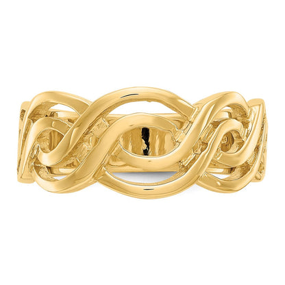 14K Gelbgold Infinity-Ring