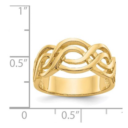 14K Gelbgold Infinity-Ring