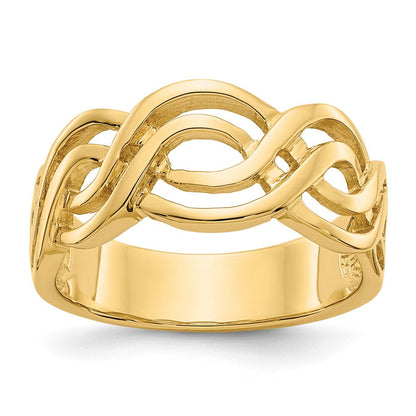 14K Gelbgold Infinity-Ring