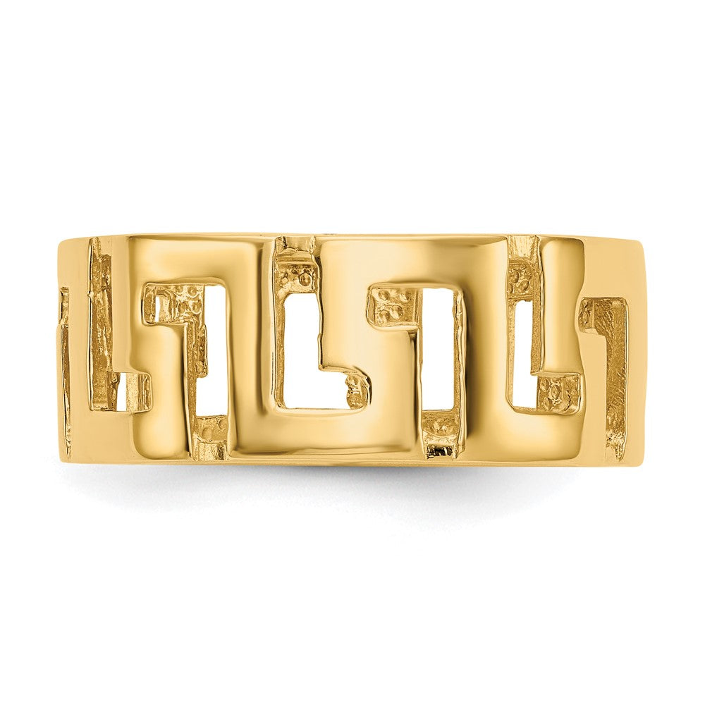 14K Gelbgold Ring mit Griechischem-Mäander-Muster