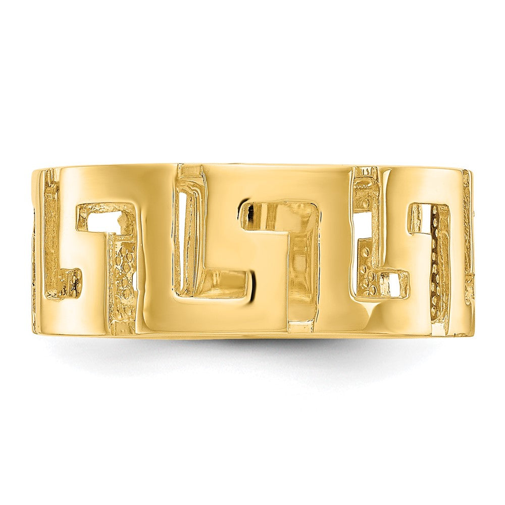 14K Gelbgold Ring mit Griechischem-Mäander-Muster