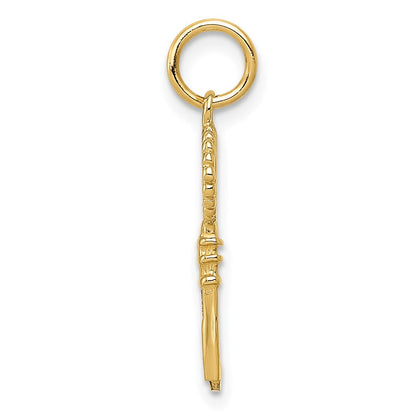 14K Gelbgold Poliert Key Charm