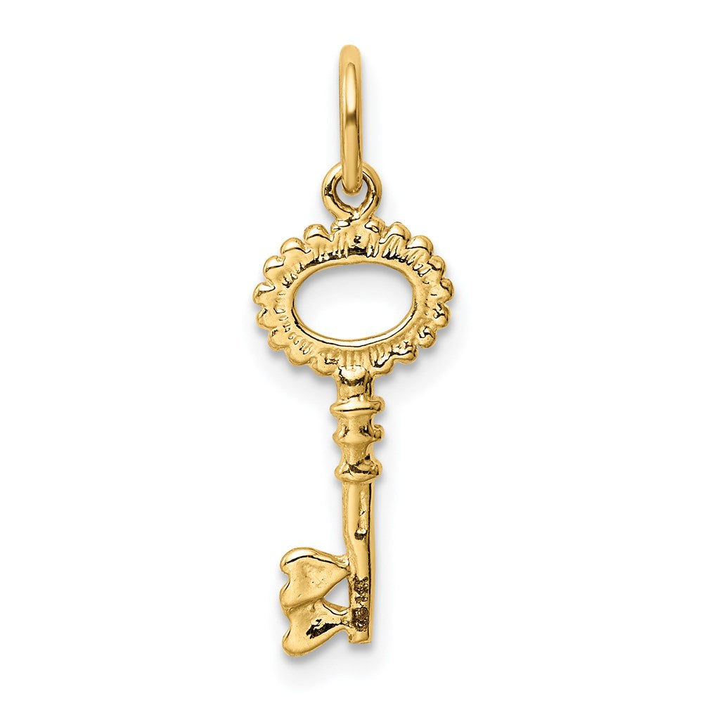 14K Gelbgold Poliert Key Charm