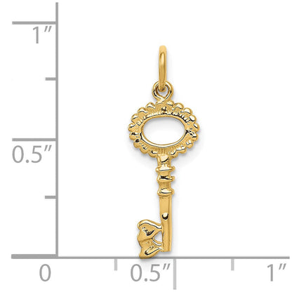 14K Gelbgold Poliert Key Charm