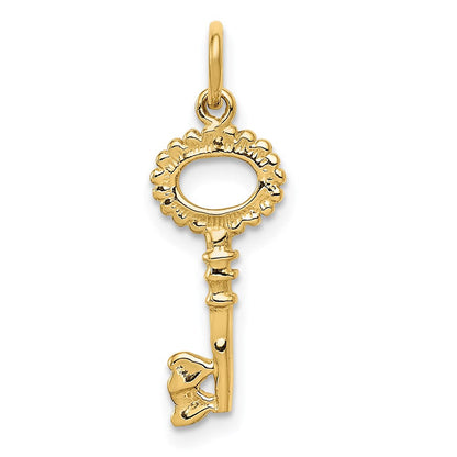 14K Gelbgold Poliert Key Charm