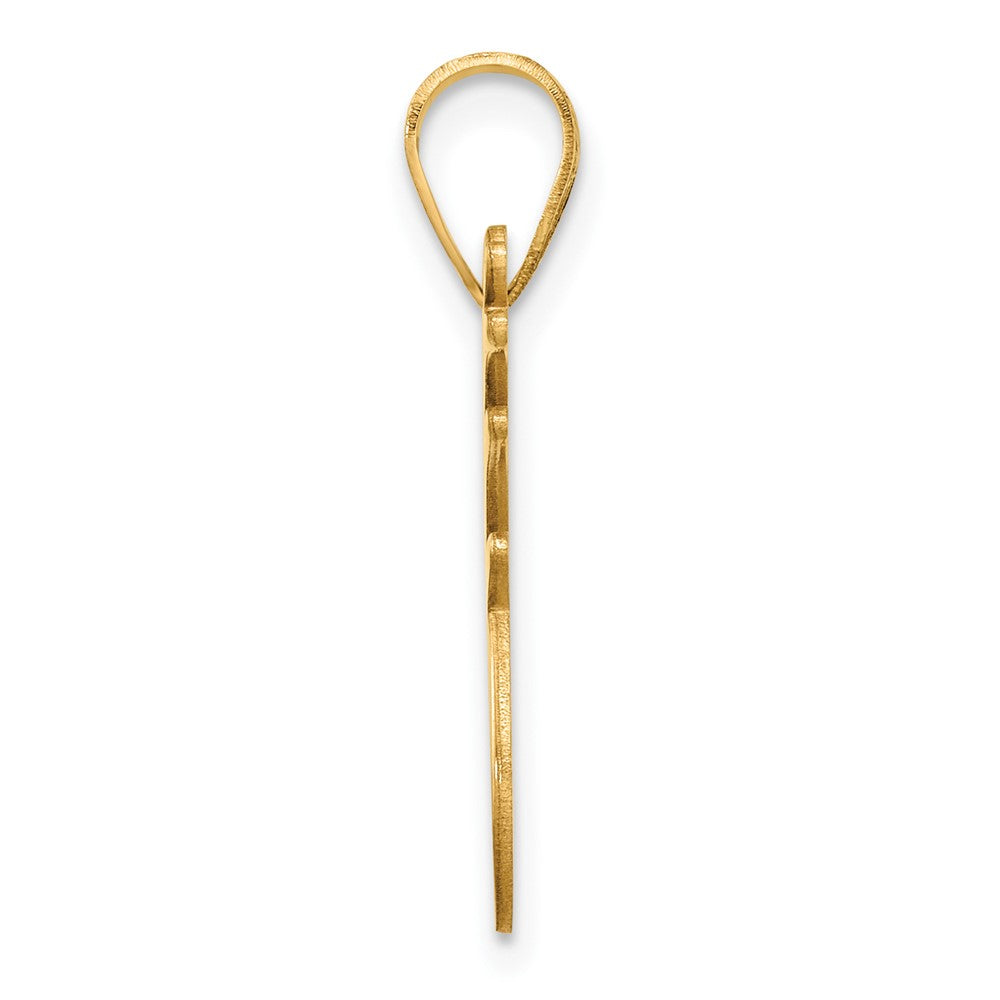 14K Gelbgold Rentier-Charm mit Emaille