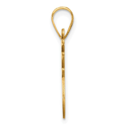 14K Gelbgold Rentier-Charm mit Emaille