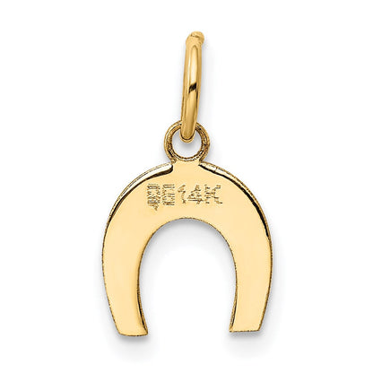 14K Gelbgold Hufeisen Charm