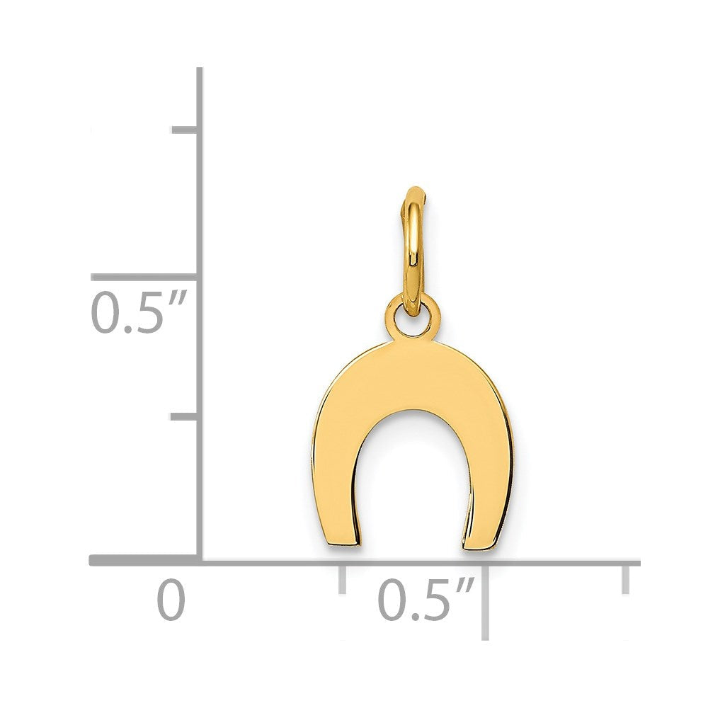 14K Gelbgold Hufeisen Charm