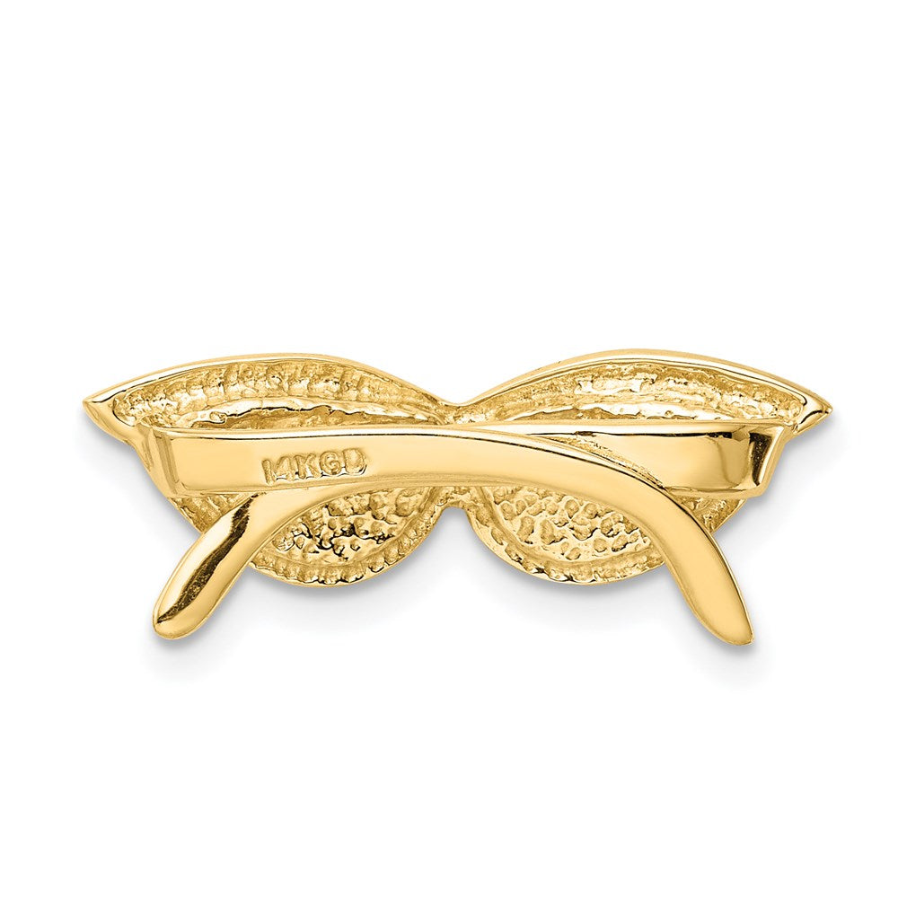 14K Gelbgold Sonnenbrillen-Anhänger/Gleitanhänger, emailliert