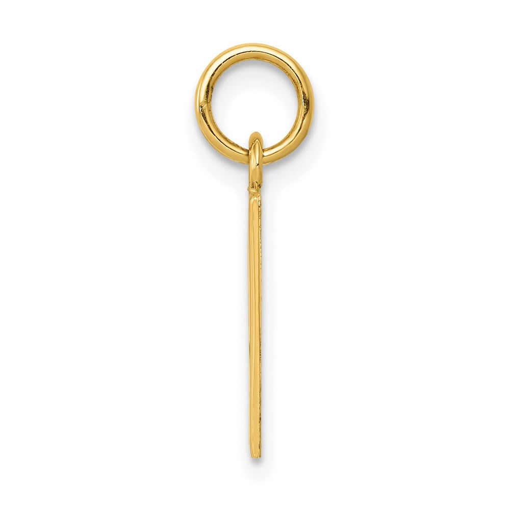 14K Gelbgold Emailliert Ace Of Spades Card Charm
