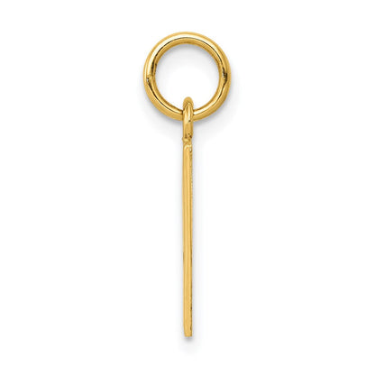 14K Gelbgold Emailliert Ace Of Spades Card Charm