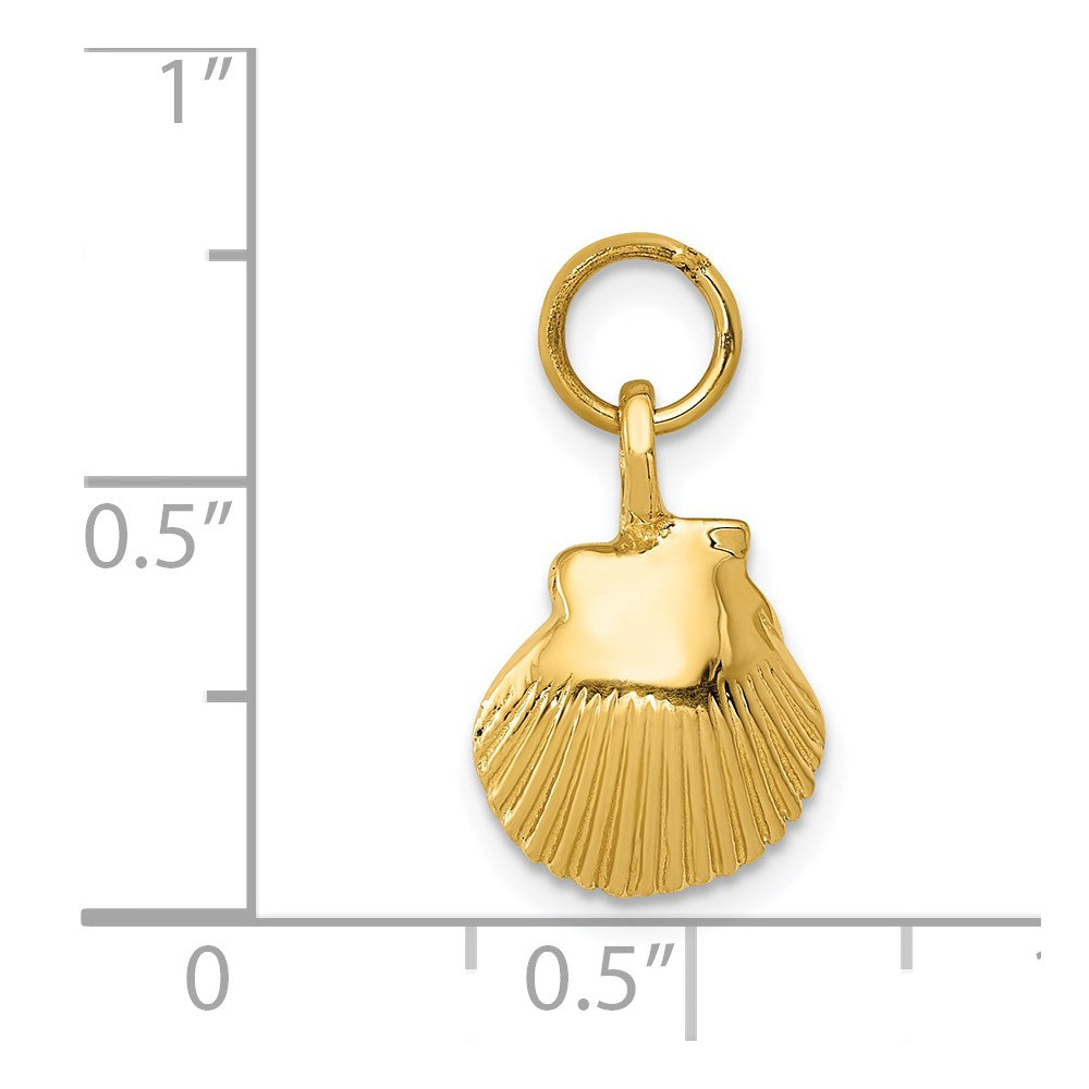14K Gelbgold Seashell Anhänger