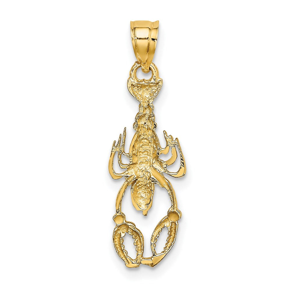 14K Gelb & Rhodium mit Weiß Karabiner Charm