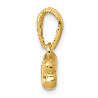 14K Gelbgold Hundeknochen-Anhänger