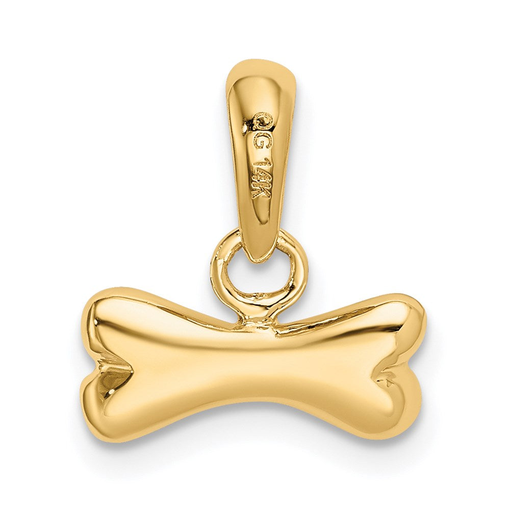 14K Gelbgold Hundeknochen-Anhänger