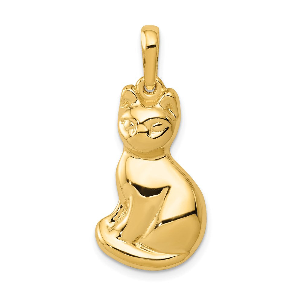 14K Gelbgold Katzen-Anhänger
