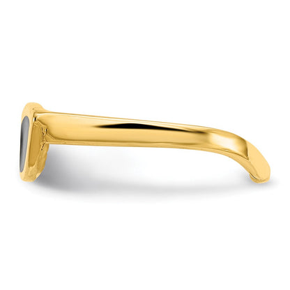 14K Gelbgold Emailliert Sunglasses Zehenring