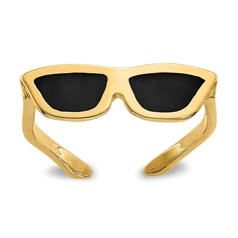 14K Gelbgold Emailliert Sunglasses Zehenring