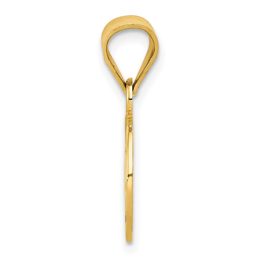 14K Gelbgold Emailliert Fußball Kugel Anhänger