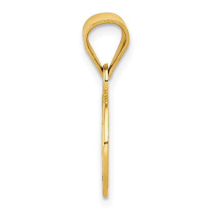 14K Gelbgold Emailliert Fußball Kugel Anhänger