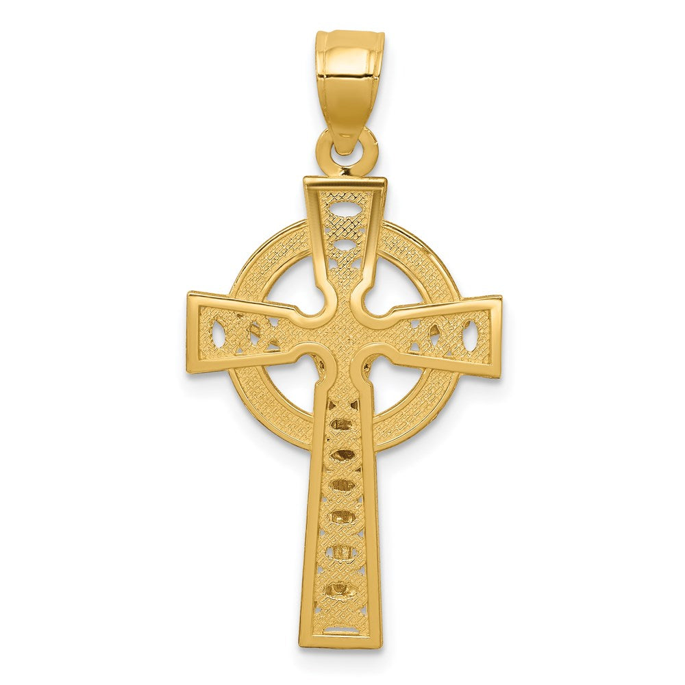 14K Bicolor-Gold Iona Kruzifix-Anhänger