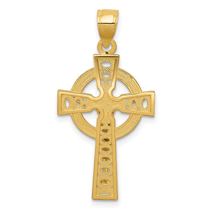14K Bicolor-Gold Iona Kruzifix-Anhänger