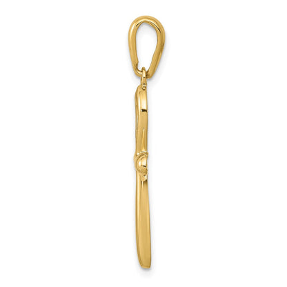 14K Gelbgold Ankh Kreuz Anhänger